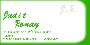 judit ronay business card